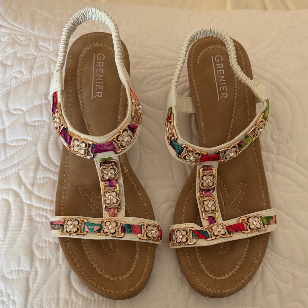 Colorful Beaded Sandals